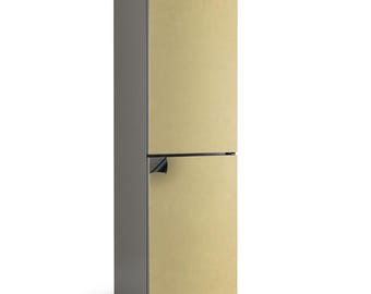 Pastelgele magneet koelkastmagneet, beige moderne koelkastmagneet, eenvoudig te installeren decor, koelkastwand