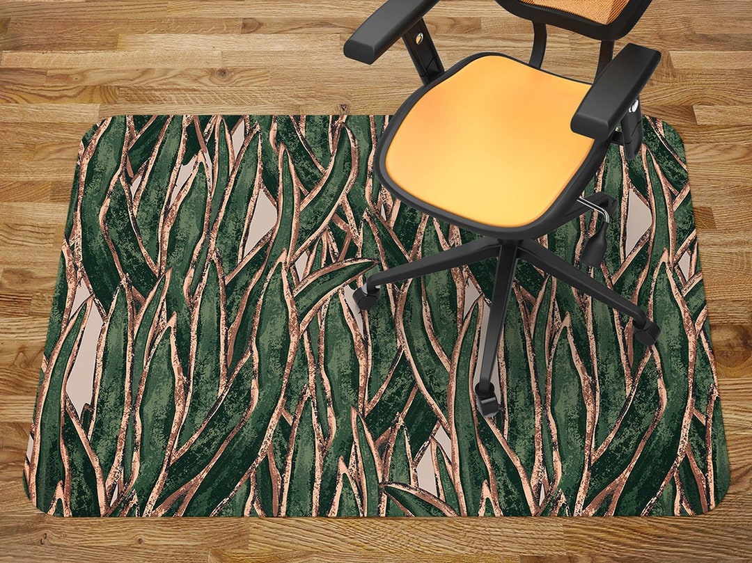 Chair Vinyl Mat, Mysterious Bush Chair Pad, Vinyl Floor Mat, Floor