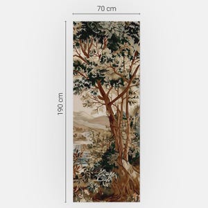 Vinilo adhesivo para nevera con paisaje natural y árboles, vinilo marrón, adhesivo removible, regalo de inauguración. imagen 7