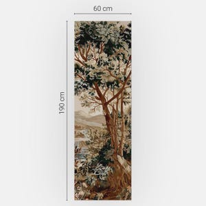 Vinilo adhesivo para nevera con paisaje natural y árboles, vinilo marrón, adhesivo removible, regalo de inauguración. imagen 5
