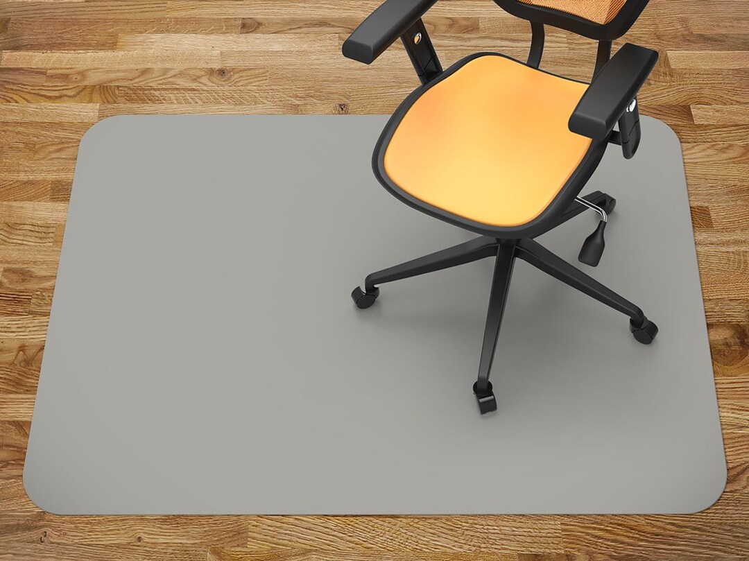 Chair Vinyl Mat Medium Gray Chair Mat Vinyl Floor Mat Floor Etsy