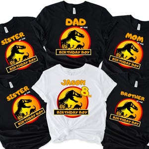 Custom Jurassic Park Birthday Boy And Girl Shirt, Personalized Jurassic Park Birthday Shirt, Custom Jurassic Park Family Shirt, Birthday Tee