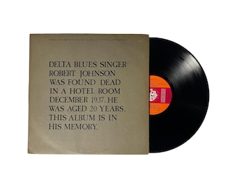 Álbum em vinil "In Memory Of Robert Johnson R.I.P." de Paul Williams - prensagem original do Reino Unido de 1973