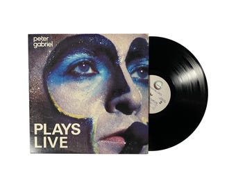 Peter Gabriel 1983 “Plays Live” Disco de vinil vintage original LP - Autêntico 1983 prensagem nos EUA - clássico new wave Genesis