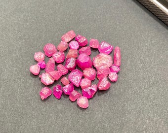 50.05ct Lot of Glass Filled Rubies - Heated Rough Ruby Gemstones
