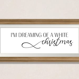 Ik droom van een witte kerst SVG, Kerstmis SVG, Snijden Bestand, Cricut svg, Winter SVG, Boerderij Teken, Boerderij svg, Kerst Clipart
