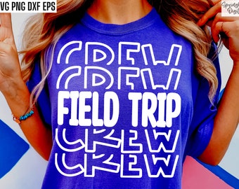 Tripulación de excursión, Svgs de excursión, camiseta de clase primaria, archivos de corte de excursión, Png de excursión, camiseta de clase a juego, Svgs de grupo de niños