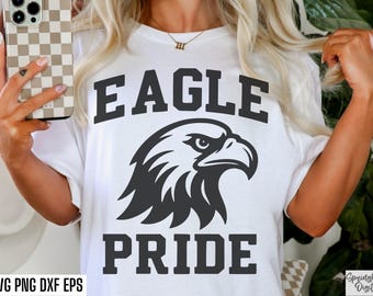 Svg Eagle Pride, Svg mascotte aigle, Svg football universitaire, PNG le jour du match, Sport du lycée, Fichier coupé maman aigle, Conception de t-shirt Aigles, Bravo