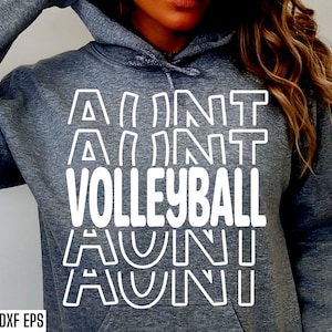 Basketball Tante SVG | Tante Pngs | Vball Season Cut Dateien | Sport Familie Shirt Zitate | High-School-Volleyball | Junior High