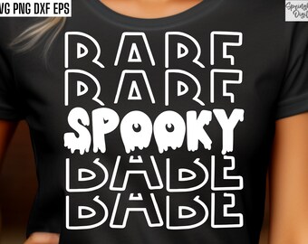 Spooky Babe T-shirt Svg, Halloween Mom Png, Matching Halloween Designs, Mom Shirt Cut Files, Halloween Svgs for Moms, Spooky Mom Tshirt Png
