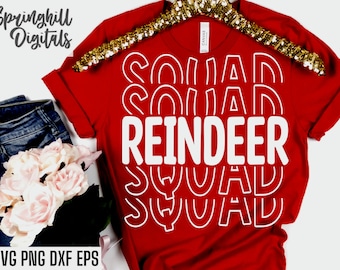 Renskvadron Svgs | Jul-T-shirt Klippfiler | Jul-T-shirt Ordspråk | Jultröja Png | Julklappscitatdesigner | Digitala Utskrivbara Bilder