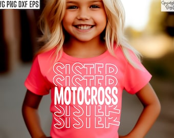 モトクロスシスターSVG | ダートバイクシスターシャツ | ダートバイク名言集 | ダートバイカーカットファイル | モトクロスレースTシャツ | Moto-X Tシャツ | トレイルライド