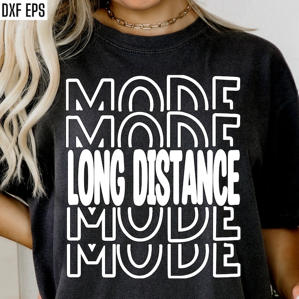 Long Distance Mode | Running Svg | Cross Country Pngs | Runner Shirt Designs | Long Distance Run Tshirt Quotes | Track and Field Cut Files