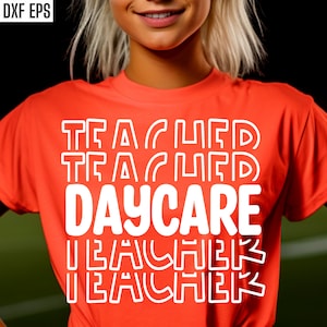 Svgs para professores de creche | Svgs para cuidador de crianças | T-shirt da creche Svgs | Arquivos de corte pré-escolar | Guarda dos miúdos camisetas de <br> Entrega Rápida? Pngs De Trabalho De Creche | SVG