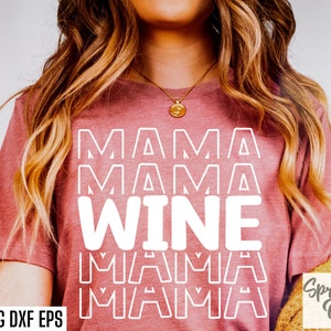Vin Mama Svgs | Citations sur l'alcool | Fichiers découpés pour t-shirt avec alcool | Croisière alcoolisée | Designs de T-shirts | T-shirt pour maman | Svgs drôles d'alcool