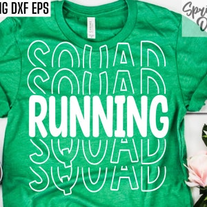 Lopende ploeg SVG's | Crosscountry-shirt | Sportseizoen gesneden bestanden | Lopend citaat | T-shirtontwerpen | Middelbare schooltraject | College Runner