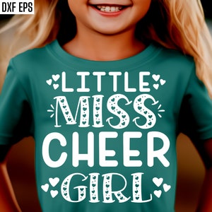 Kleines Fräulein Cheer Girl, jubeln svgs, Cheerleader Pngs, Mädchen jubeln svgs, Cheerleader Zitate, Cheerleader svgs, T-shirt-Designs, Cheer Squad