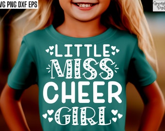 Little Miss Cheer Girl, Cheer Svgs, Cheerleading Pngs, Girls Cheer