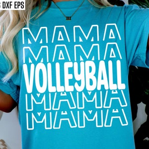 Volleyball Mama Svg | Volleyball Mom T-shirt | Vball Season Cut Files | Sports Parent Tshirt Quote | Back To School | High School Volleyball