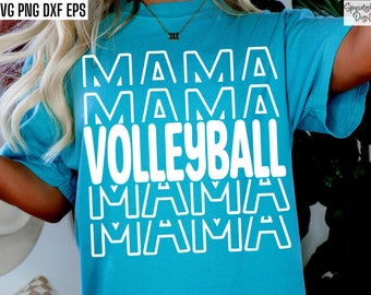 Volleyball Mama Svg | Volleyball Mom T-shirt | Vball Season Cut Files | Sports Parent Tshirt Quote | Back To School | High School Volleyball