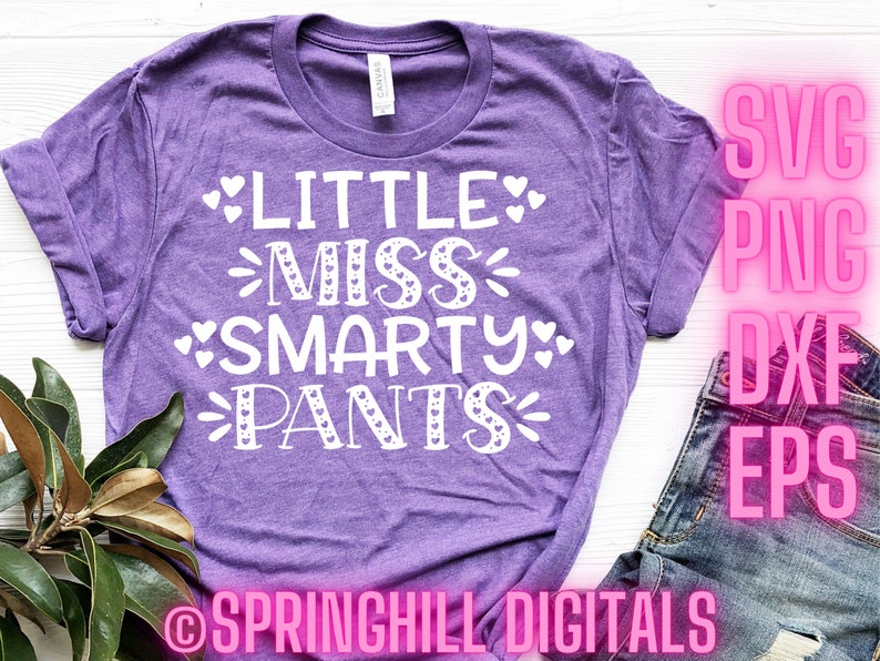 Kids Crewneck Sweatshirt - Little Miss Smarty Design, Perfect Gift for Students, Birthday, Back to School, Cute & Cozy