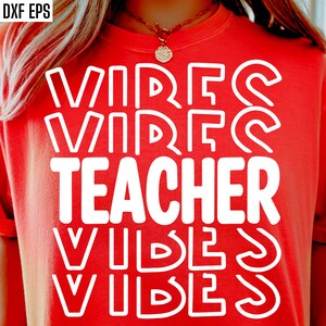 Lehrer Vibes svg, Schulanfang Pngs, geschnittene Dateien, 1. Schultag Shirt Designs, passendes Tshirt svgs, Erzieher, Grundschule