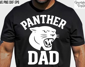 Papa panthère Png, Svg mascotte de panthère, Svg football universitaire, Svgs jour de match, sport du lycée, famille panthère coupe fichier, Conception de t-shirt Panthères