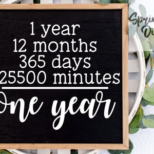 Un año Svg / Aniversario Svg / Archivo de corte de relación / Matrimonio Svg / Primer aniversario / 1 año Svg / Regalo de aniversario / Casado Svg