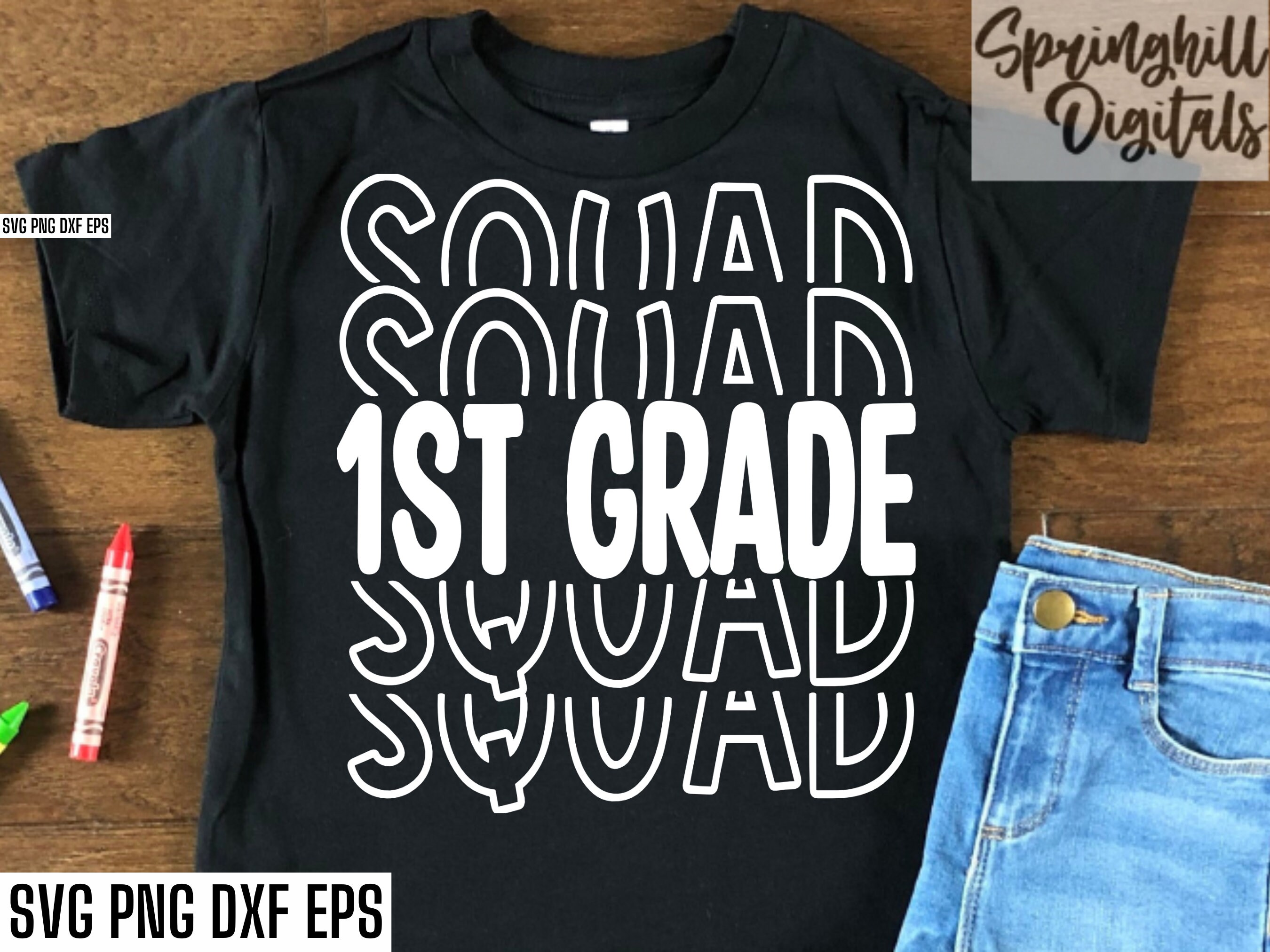 1st Grade Squad Svgs Back to School Shirt First Day of - Etsy