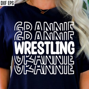 Grannie di wrestling / Nonna di wrestling SVG / Famiglia di wrestling PNG / Disegni di magliette di lottatori / Incontro di wrestling / File di taglio di wrestling / Abbinamento