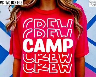 Lager-Crew-Svg, Sommerlager Pngs, Kinder-Camp-T-Shirt-Designs, Kirche Lager Cut-Dateien, Vbs T-shirt svgs, Sommer-Zitate, svg-Dateien für Cricut