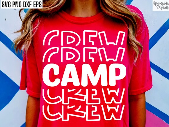 Camp Crew Svg, Summer Camp Pngs, Kids Camp Tshirt Designs, Church Camp Cut Files, Vbs T-shirt Svgs, Summertime Quotes, Svg Files for Cricut