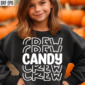 Süßigkeit-Crew-Svg-Dateien | Halloween T-Shirt SVG | Halloween-Schnittdateien | Halloween-Party-Shirt Designs | Oktober Zitate | Herbst Tshirt Pngs