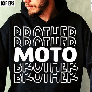 Moto Brother Svg / Dirt Bike Bro Pngs / Cita de Dirt Biking / Archivos de corte de Dirt Biker / Camiseta de carrera de motocross / Camiseta Moto-X / Trail Ride