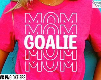 Torwart Mama zwart | Fußball Mom Shirt | Hockey Position SVG | Hockey Mom Tshirt | Lacrosse Mama T-Shirt | Torhüter Zitate | Torwart Designs