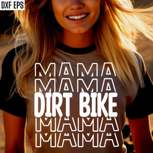Behind every dirt bike racer is his mom screaming from the stands t-shirts main image 1