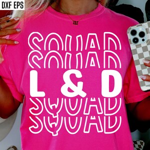 L- en D-ploeg Svg | Arbeid en levering Svgs | L en D verpleegkundige pngs | T-shirtontwerpen voor verpleegkundigen in het geboortecentrum | Svgs voor arbeid en levering
