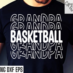 Basket-ball grand-père Svgs | Fichiers coupés de la saison sportive | Citation de Bball | Conceptions de t-shirts | Basket-ball au lycée | Pngs du premier cycle du secondaire | Collège Svg