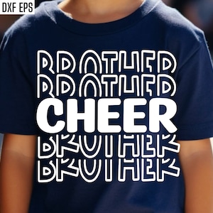 Cheer Brother Svg / Camiseta de porristas / Archivos de corte del equipo de porristas / Cheer Bro Svgs / Camiseta de porristas / Pngs del equipo de porristas / Citas de hermanos
