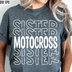 Motocross Sister Heart Leggings