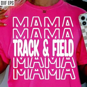 Leichtathletik Mama | Cross Country Mom SVG | Sport Schnittdateien | Laufendes Zitat | T-shirt Designs | Abiturspur | College Läufer Pngs