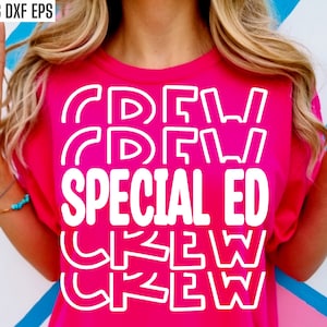 Equipo de educación especial / Svg de educación especial / Pngs de maestros de educación especial / Diseños de camisetas de maestros de educación especial / Archivos de corte de intervención / Paraprofesional