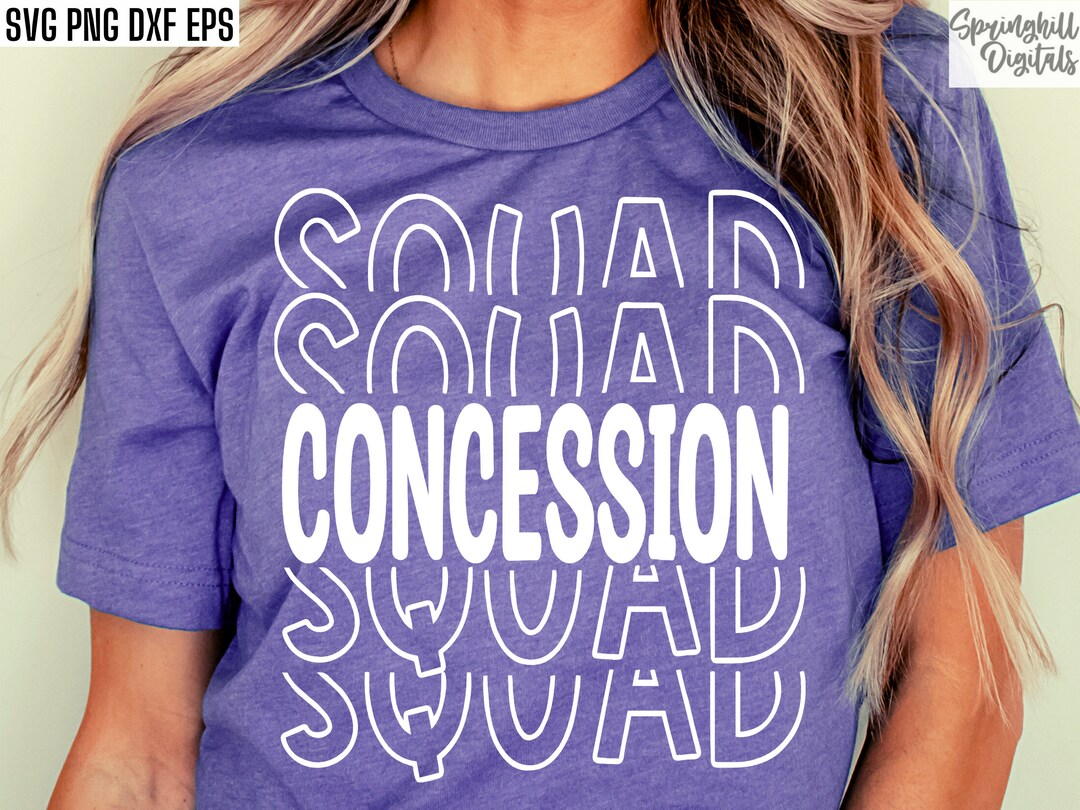 Concession Squad Svg Concession Stand Svgs Sports Svgs Etsy