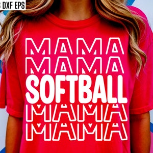 Softball Mama Svg | Softball Shirt Cut Files | High School Softball | Softball Mom Tshirt Pngs | Softball Season | Softball Team Designs