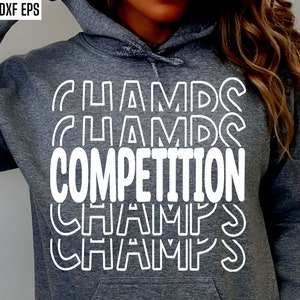 Wettbewerb Champs SVG | Cheer Champion SVG | Cheerleader Schnittdateien | Cheerleader Png | Cheer T-Shirt Designs | Cheer Squad T-Shirt Zitate