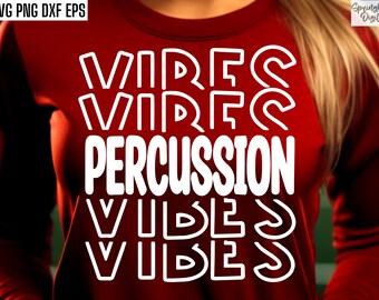 Percussievibes | Band moeder Svgs | Middelbare schoolband | Marchingband-pngs | T-shirtontwerpen | Middelbare schoolvoetbal | College Band Cut-bestanden