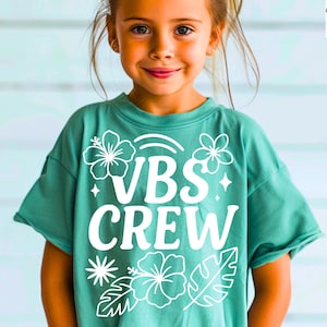 Vacation Bible School Crew, VBS Svgs, Bible School Pngs, Church Camp Shirt, Summer 2025 Svg, Worship Cut File, Faith Quote, Kids VBS T-shirt