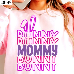 Mamãe Coelhinha | Camisa de Páscoa Svgs | Mãe Páscoa Pngs | Designs de camisetas de Páscoa | Arquivos de corte de caça ao ovo | Ele ressuscitou | Domingo de Páscoa | Citações de coelho