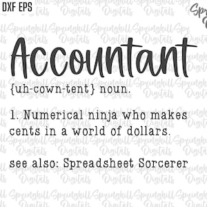 Definitie accountant | Boekhoudkundige Svgs | Taak-svg | Beroep Svg | Fiscale boekhouding | Boekhoudkundig png-bestand | Accountmanager bestand knippen