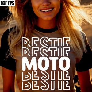 Moto Bestie Svg | Amis Dirt Bike Pngs | Citations VTT | Fichiers coupés Dirt Biker | -shirt de course de motocross | T-shirt Moto X | Randonnée pédestre